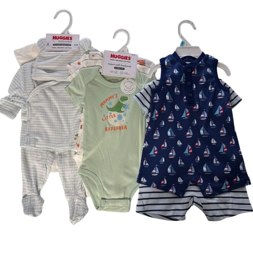 HUGGIES and LITTLE ME 6 Months Boys - 3 Play Sets